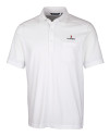 Illinois Fighting Illini Cutter & Buck Advantage Tri-Blend Jersey Mens Big and Tall Pocket Polo White Mannequin Thumbnail Image