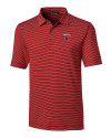 Louisville Cardinals Cutter & Buck Forge Pencil Stripe Stretch Mens Polo Cardinal Red Mannequin Thumbnail Image