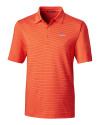 Illinois Fighting Illini Cutter & Buck Forge Pencil Stripe Stretch Mens Polo College Orange Mannequin Thumbnail Image