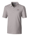Illinois Fighting Illini Cutter & Buck Forge Pencil Stripe Stretch Mens Polo Polished Medium Gray Mannequin Thumbnail Image