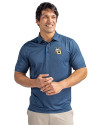Marquette Golden Eagles Cutter & Buck Pike Double Dot Print Stretch Mens Polo Liberty Navy Front Thumbnail Image
