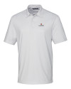 Illinois Fighting Illini Cutter & Buck Pike Double Dot Print Stretch Mens Polo White Mannequin Thumbnail Image