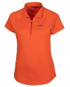 Illinois Fighting Illini Cutter & Buck Forge Stretch Womens Short Sleeve Polo College Orange Mannequin Thumbnail Image