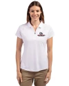 Gonzaga Bulldogs Cutter & Buck Forge Stretch Womens Short Sleeve Polo White Front Thumbnail Image