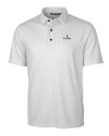 Illinois Fighting Illini Cutter & Buck Pike Double Dot Print Stretch Mens Big and Tall Polo Charcoal Mannequin Thumbnail Image