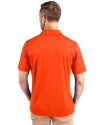 Virginia Tech Hokies Cutter & Buck Prospect Eco Textured Stretch Recycled Mens Short Sleeve Polo College Orange Back Thumbnail Image