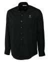 Harvard Crimson Cutter & Buck Epic Easy Care Fine Twill Mens Big and Tall Dress Shirt Black Mannequin Thumbnail Image