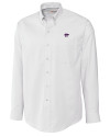 Kansas State Wildcats Cutter & Buck Epic Easy Care Nailshead Mens Big and Tall Long Sleeve Dress Shirt White Mannequin Thumbnail Image