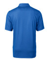 Kansas Jayhawks Cutter & Buck Pike Mini Pennant Print Stretch Mens Polo Chelan Blue Mannequin Back Thumbnail Image