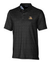 LSU Tigers Cutter & Buck Pike Micro Floral Print Stretch Mens Polo Black Mannequin Thumbnail Image