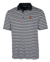 View image 1: Maryland Terrapins Cutter & Buck Mens Forge Polo Multi Stripe Black Mannequin