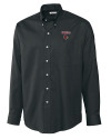 Louisville Cardinals Cutter & Buck Epic Easy Care Nailshead Mens Long Sleeve Dress Shirt Black Mannequin Thumbnail Image