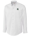 Michigan State Spartans Cutter & Buck Epic Easy Care Nailshead Mens Long Sleeve Dress Shirt White Mannequin Thumbnail Image