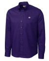Kansas State Wildcats Cutter & Buck Epic Easy Care Nailshead Mens Long Sleeve Dress Shirt College Purple Mannequin Thumbnail Image