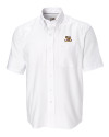 LSU Tigers Cutter & Buck Epic Easy Care Nailshead Mens Short Sleeve Dress Shirt White Mannequin Thumbnail Image
