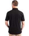 Harvard Crimson Cutter & Buck Advantage Eco Tri-Blend Pique Mens Big and Tall Polo Black Back Thumbnail Image