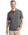 Iowa State Cyclones Cutter & Buck Advantage Eco Tri-Blend Pique Mens Big and Tall Polo Elemental Grey Front Thumbnail Image
