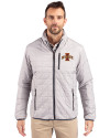 Iowa State Cyclones Cutter & Buck Rainier PrimaLoft® Mens Eco Insulated Full Zip Puffer Jacket Polished Medium Gray Front Thumbnail Image