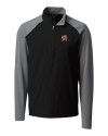 Maryland Terrapins Cutter & Buck Response Lightweight Hybrid Quarter Zip Mens Pullover Windbreaker Black Mannequin Thumbnail Image