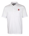 NC State Wolfpack Cutter & Buck Advantage Tri-Blend Jersey Mens Big and Tall Pocket Polo White Mannequin Thumbnail Image