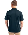 Ole Miss Rebels Cutter & Buck Prospect Eco Textured Stretch Recycled Mens Big & Tall Polo Navy Blue Back Thumbnail Image