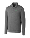 South Florida Bulls Cutter & Buck Shoreline Heathered Quarter Zip Mens Big and Tall Pullover Charcoal Heather Mannequin Thumbnail Image