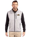 Missouri Tigers Cutter & Buck Rainier PrimaLoft® Mens Big and Tall Eco Insulated Full Zip Puffer Vest Polished Medium Gray Front Thumbnail Image