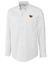 Oregon State Beavers Cutter & Buck Epic Easy Care Nailshead Mens Big and Tall Long Sleeve Dress Shirt White Mannequin Thumbnail Image
