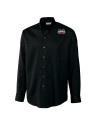 Mississippi State Bulldogs Cutter & Buck Epic Easy Care Nailshead Mens Big and Tall Long Sleeve Dress Shirt Black Mannequin Thumbnail Image