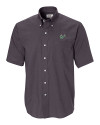 South Florida Bulls Cutter & Buck Epic Easy Care Nailshead Mens Big and Tall Short Sleeve Dress Shirt Black Mannequin Thumbnail Image