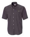 Purdue Boilermakers Cutter & Buck Epic Easy Care Nailshead Mens Big and Tall Short Sleeve Dress Shirt Black Mannequin Thumbnail Image