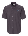 Memphis Tigers Cutter & Buck Epic Easy Care Nailshead Mens Big and Tall Short Sleeve Dress Shirt Black Mannequin Thumbnail Image