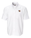 View image 2: Oregon State Beavers Cutter & Buck Epic Easy Care Nailshead Mens Big and Tall Short Sleeve Dress Shirt White Mannequin