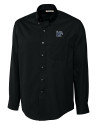 Memphis Tigers Cutter & Buck Epic Easy Care Fine Twill Mens Big and Tall Dress Shirt Black Mannequin Thumbnail Image