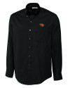 Oregon State Beavers Cutter & Buck Epic Easy Care Fine Twill Mens Big and Tall Dress Shirt Black Mannequin Thumbnail Image