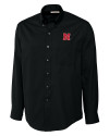 Nebraska Cornhuskers Cutter & Buck Epic Easy Care Fine Twill Mens Big and Tall Dress Shirt Black Mannequin Thumbnail Image
