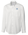 North Carolina Tar Heels Cutter & Buck Epic Easy Care Fine Twill Mens Big and Tall Dress Shirt White Mannequin Thumbnail Image