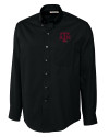 Texas A&M Aggies Cutter & Buck Epic Easy Care Fine Twill Mens Big and Tall Dress Shirt Black Mannequin Thumbnail Image