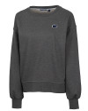 Penn State Nittany Lions Cutter & Buck Saturday Cotton Blend Womens Crew Neck Sweatshirt Charcoal Heather Mannequin Thumbnail Image
