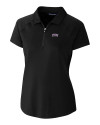 TCU Horned Frogs Cutter & Buck Forge Stretch Womens Short Sleeve Polo Black Mannequin Thumbnail Image