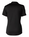 South Florida Bulls Cutter & Buck Prospect Eco Textured Stretch Recycled Womens Short Sleeve Polo Black Mannequin Back Thumbnail Image
