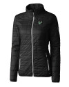 South Florida Bulls Cutter & Buck Rainier PrimaLoft®  Womens Eco Insulated Full Zip Puffer Jacket Black Mannequin Thumbnail Image