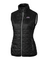 TCU Horned Frogs Cutter & Buck Rainier PrimaLoft® Womens Eco Insulated Full Zip Puffer Vest Black Mannequin Thumbnail Image