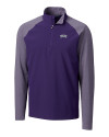 TCU Horned Frogs Cutter & Buck Response Lightweight Hybrid Quarter Zip Mens Pullover Windbreaker College Purple Mannequin Thumbnail Image