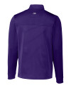 TCU Horned Frogs Cutter & Buck Traverse Stretch Eco Stripe Quarter Zip Mens Pullover College Purple Mannequin Back Thumbnail Image