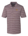 Minnesota Golden Gophers Cutter & Buck Forge Epic Confidence Recycled Heathered Stripe Stretch Mens Polo Bordeaux Mannequin Thumbnail Image