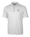 South Florida Bulls Cutter & Buck Pike Double Dot Print Stretch Mens Polo Charcoal Mannequin Thumbnail Image