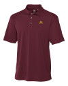 Minnesota Golden Gophers Cutter & Buck Genre Textured Solid Mens Polo Bordeaux Mannequin Thumbnail Image