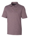 Mississippi State Bulldogs Cutter & Buck Forge Heathered Stretch Mens Polo Bordeaux Heather Mannequin Thumbnail Image