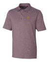 Minnesota Golden Gophers Cutter & Buck Forge Heathered Stretch Mens Polo Bordeaux Heather Mannequin Thumbnail Image